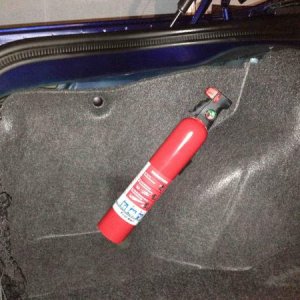 Media 'Personally trunk mounted fire extinguisher. Safety first.' in album 'STANS 2013 SRT'
