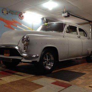 1953 Olds'S-88 4 dr.  It was my father's Oldsmobile!