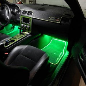 Footwell lights passenger side